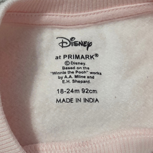 ☘️3/$15☘️ Primark x Disney - Winnie the Pooh Pink Fleece Outfit - Picture 5 of 10